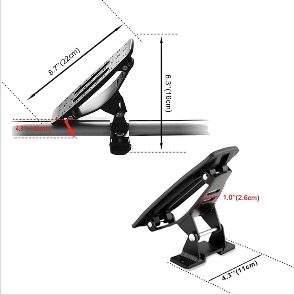 135LB Kayak Saddle, Aluminum Rustless Roof Rack with Black Saddle 