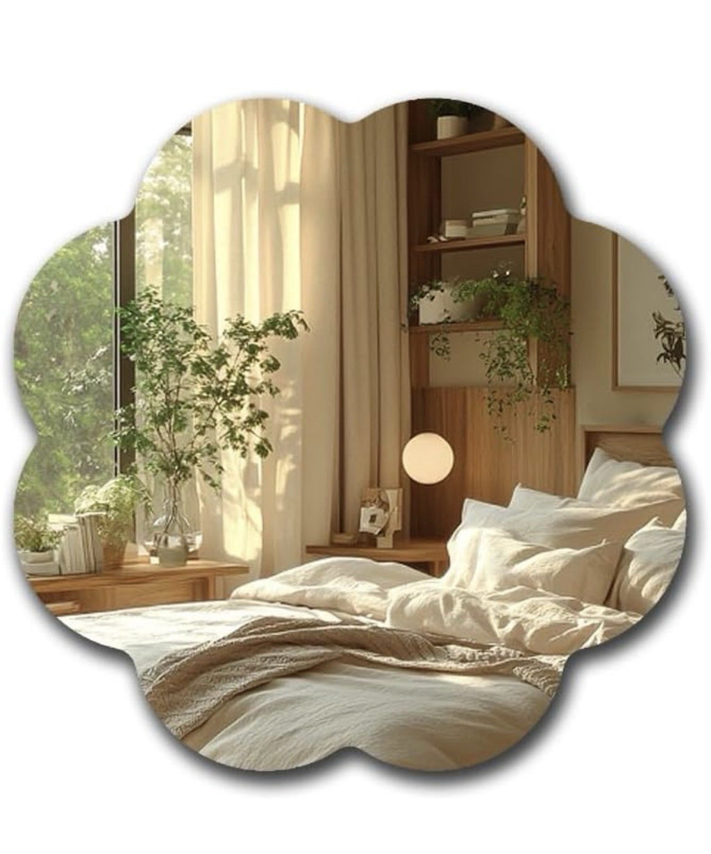 Flower Acrylic Mirror Anti-Scratch Unbreakable Shatterproof HD 