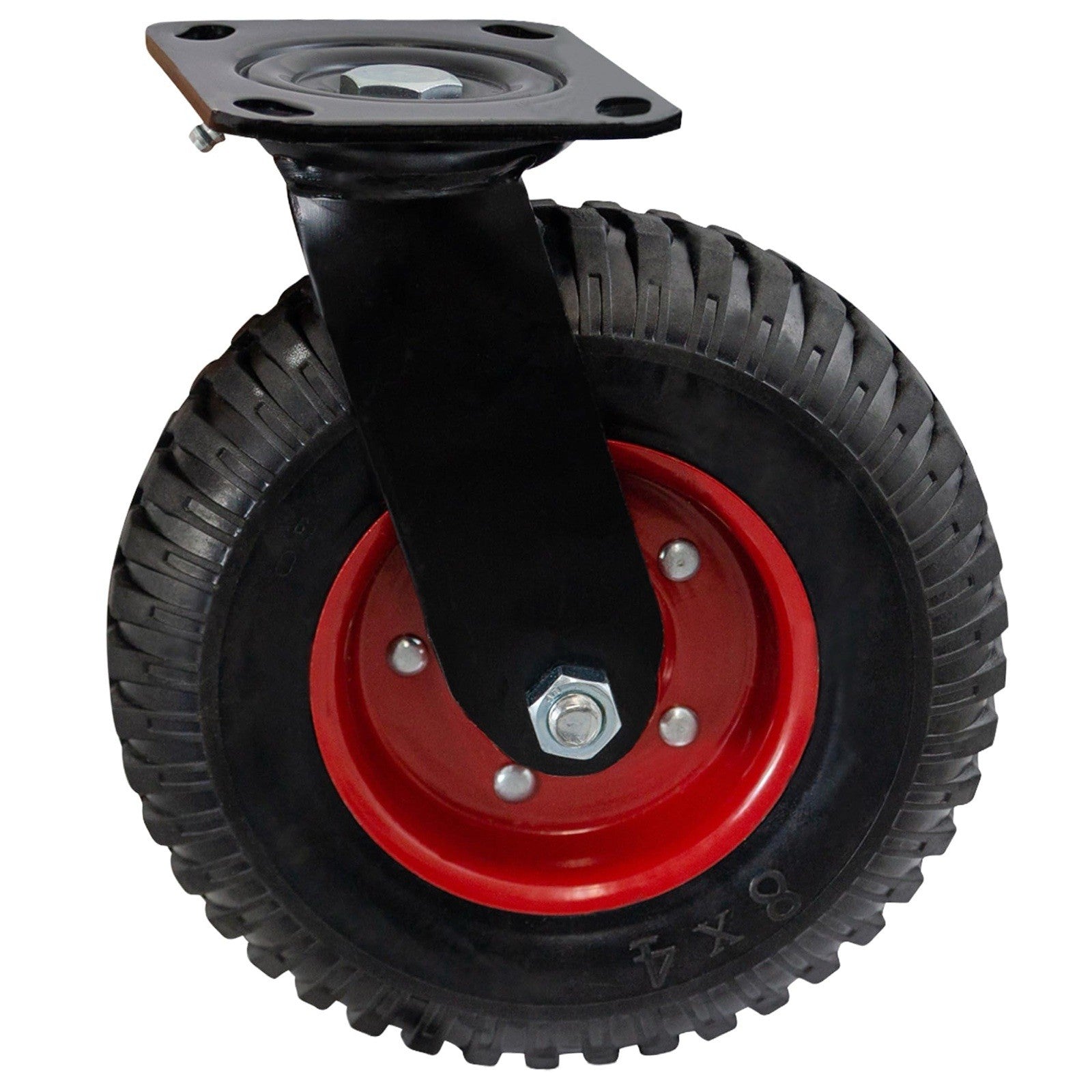 Heavy Duty 8” Swivel Caster Wheels All Terrain Flat Free 🔥🛞