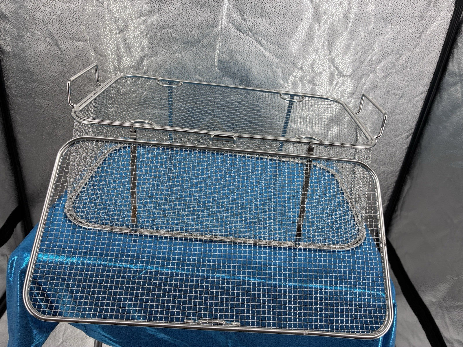 AJinTeby Fire Pit Screen and Poker, 18" x11 x7 stainless steel