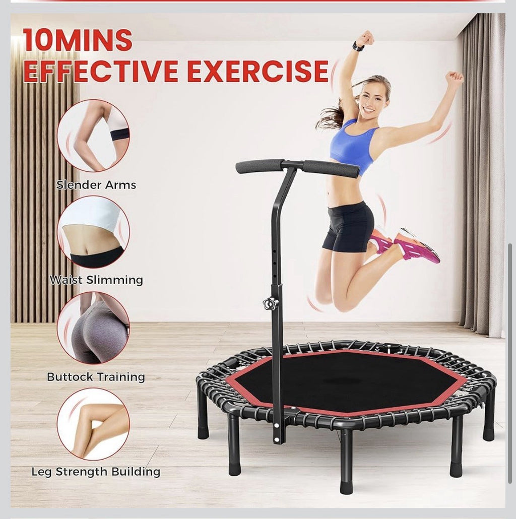 50' Octagonal Rebounder Trampoline for Adults, Fitness