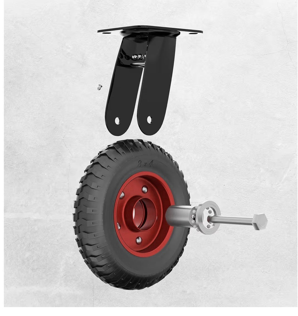 Heavy Duty 8” Swivel Caster Wheels All Terrain Flat Free 🔥🛞