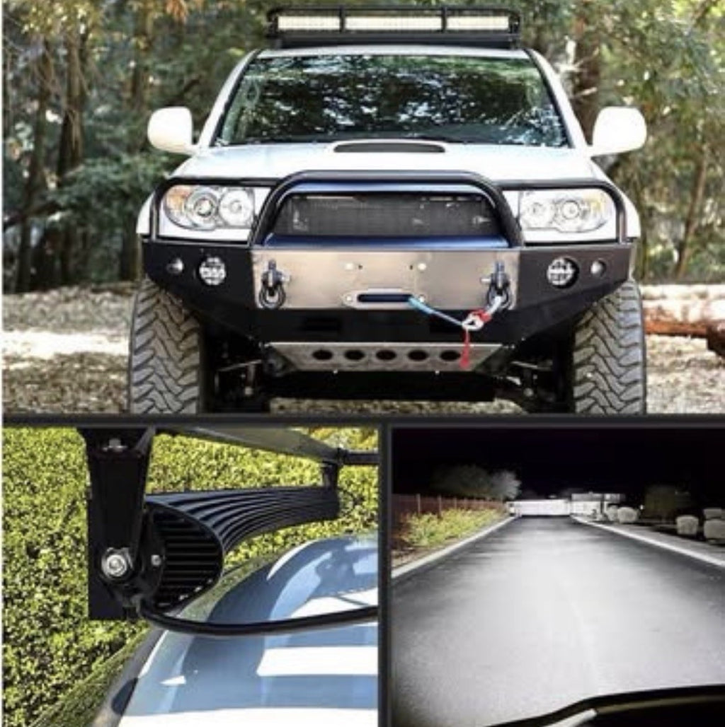 32" LED LIGHT BAR Tri Row Spot Flood Combo Truck Offroad 4WD ATV SUV Light US