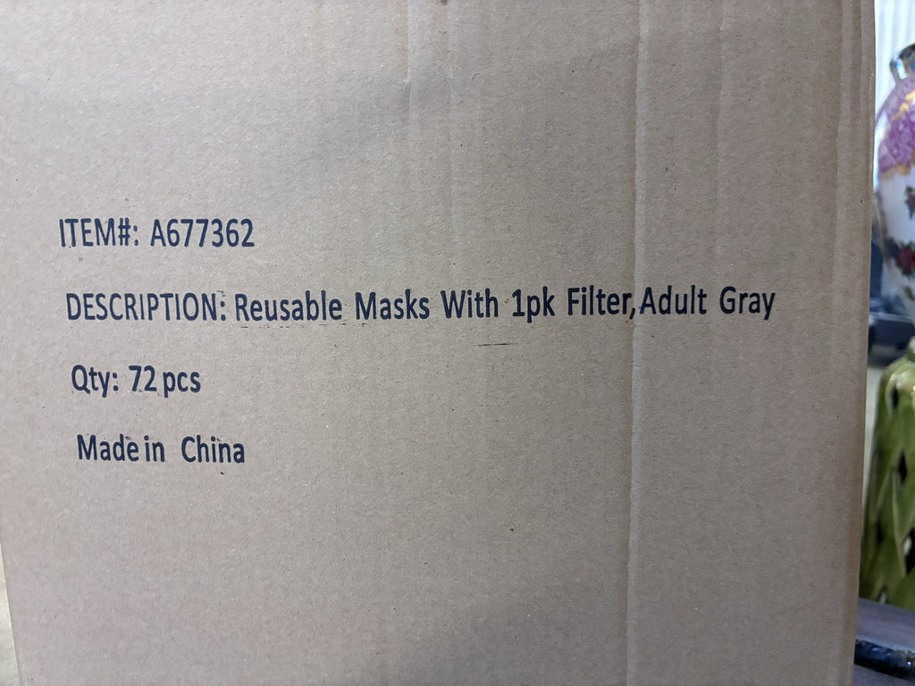 GrandFusion Non-Medical Gray Protective Mask  - Case Of 72