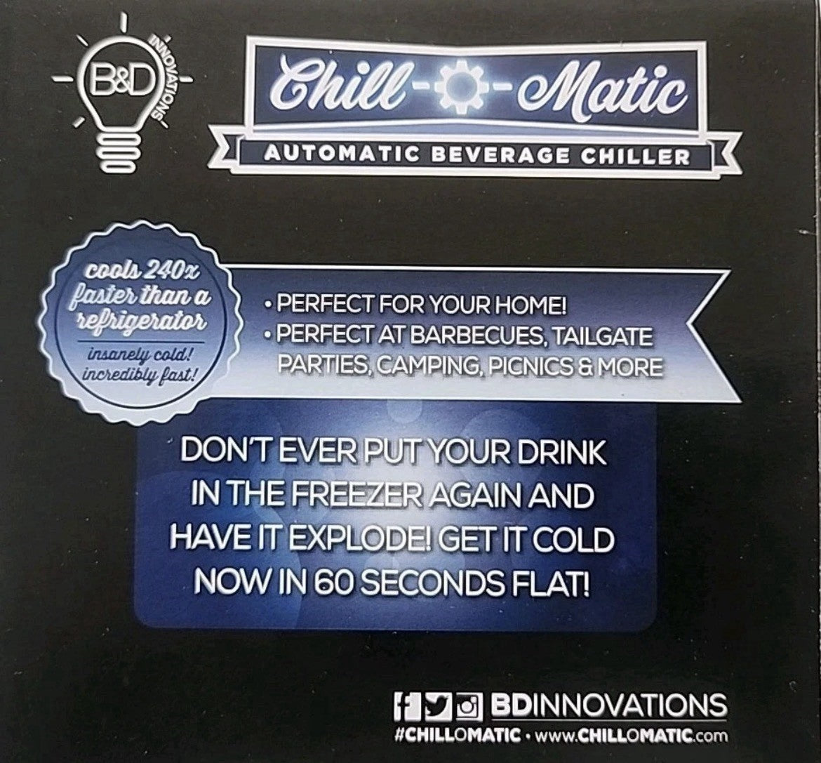❄️ Chill-O-Matic Automatic Beverage Chiller – Ice Cold in 60 Seconds 🥶🔥