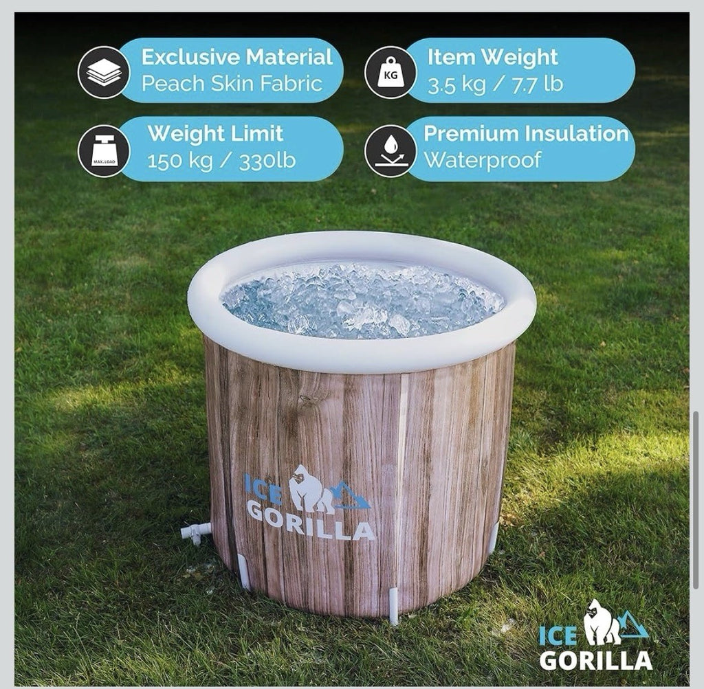 Ice Gorilla Ice Bath Tub for Athletes ,5 Layer Insulated Ice Tub for Cold Plunge