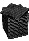 24 Pack Modular Interlocking Cushion Interlocking Floor Tiles with Hole Drain...