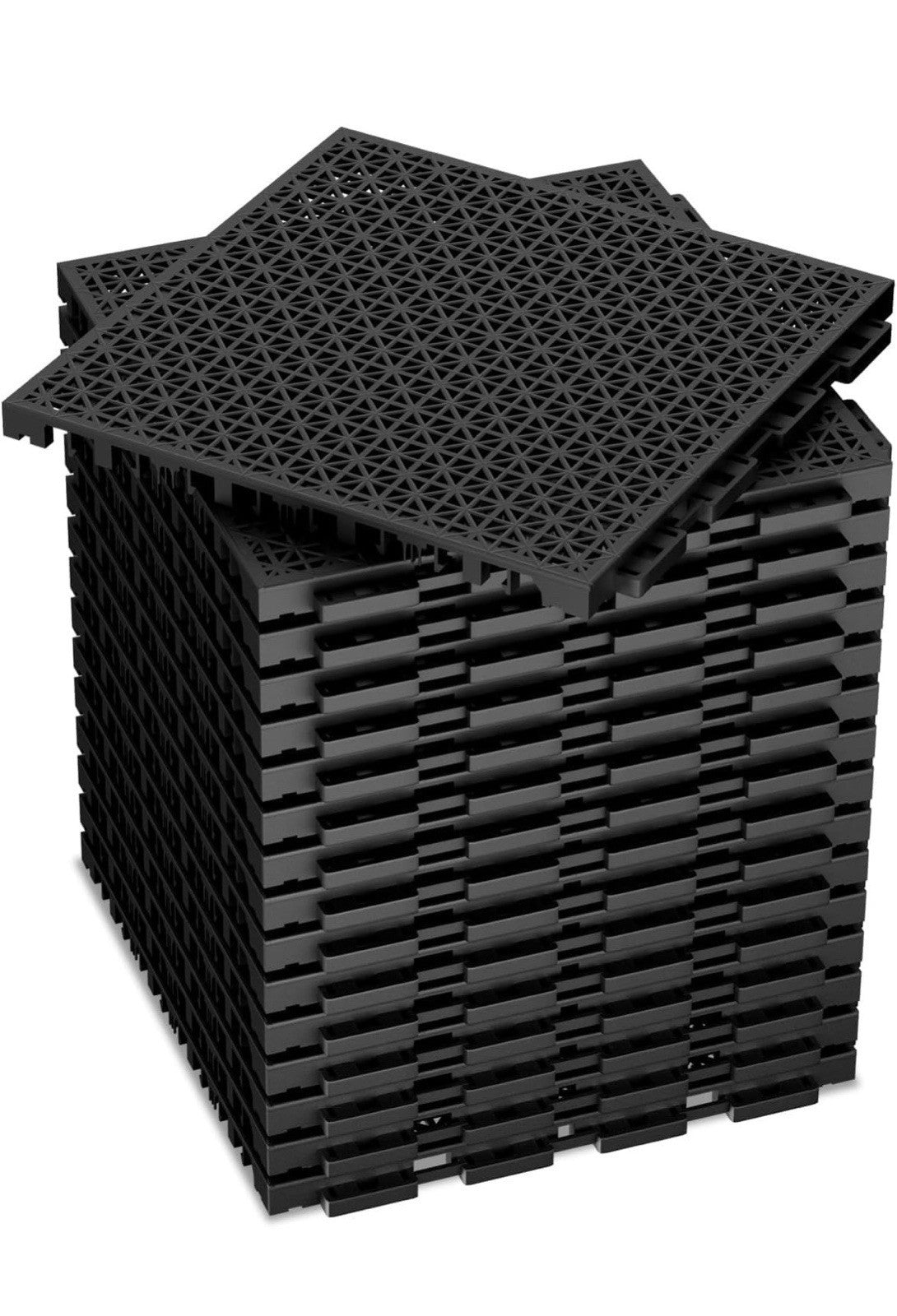 24 Pack Modular Interlocking Cushion Interlocking Floor Tiles 10x10