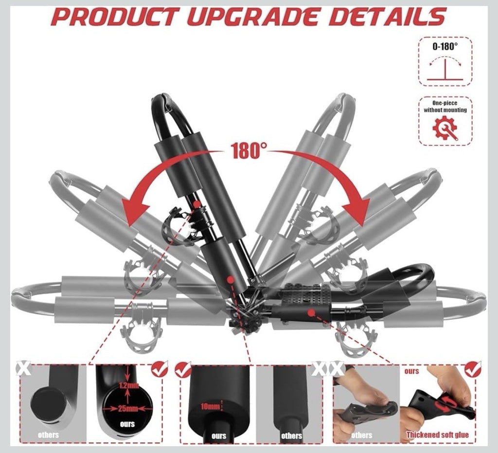 FORWODE Premium Kayak Roof Rack, 2 Pair J-Bar Roof Rack, Folding Adjustable R...
