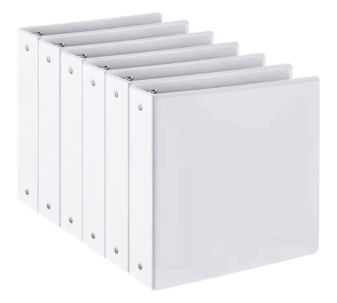 2-inch 3 Ring Binder with 2 Interior Pockets, Heavy Duty 2