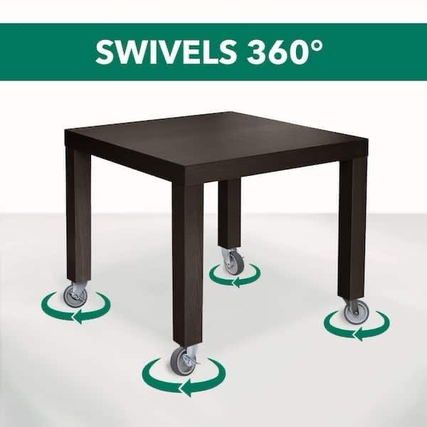 Everbilt 4in Swivel Stem Caster Wheel w/ Brake 130lb Heavy Duty (1 Wheel)