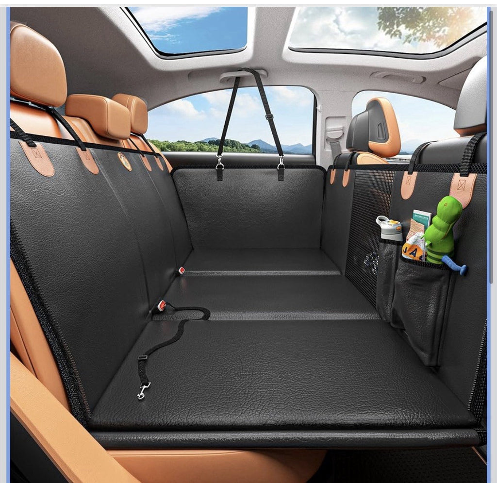 Back Seat Extender for Dogs Waterproof Hard Bottom Car Hammock