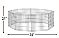 New World Dog Exercise Pen & Playpen, 24' W X 24'