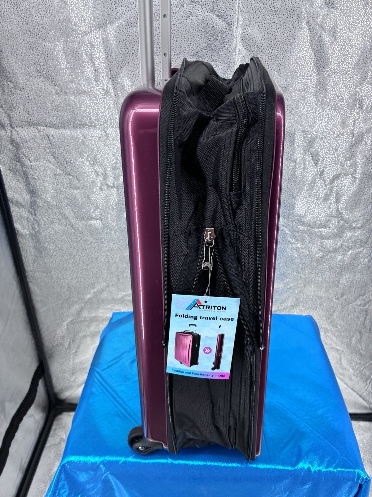 Lightweight 21" Hard Shell Carry-On Luggage, Expandable Suitcase with Wheels