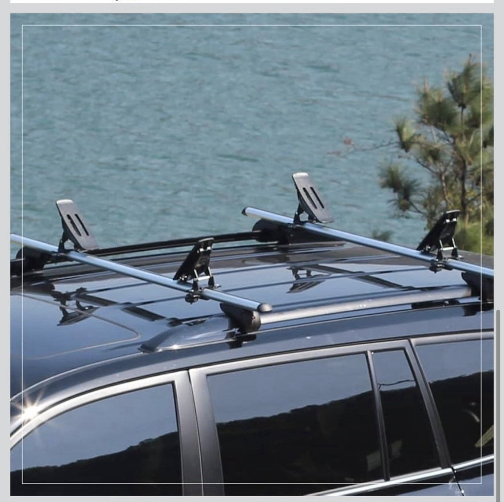 135LB Kayak Saddle, Aluminum Rustless Roof Rack with Black Saddle 