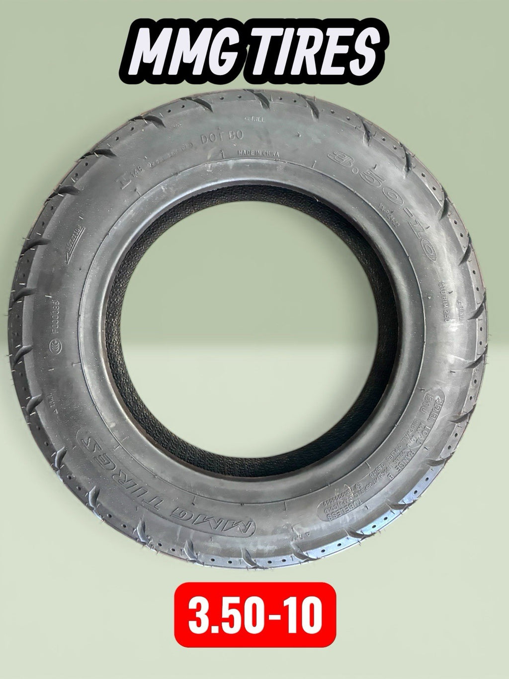 MMG 3.50-10 Scooter Tire Street Tread Durable Replacement