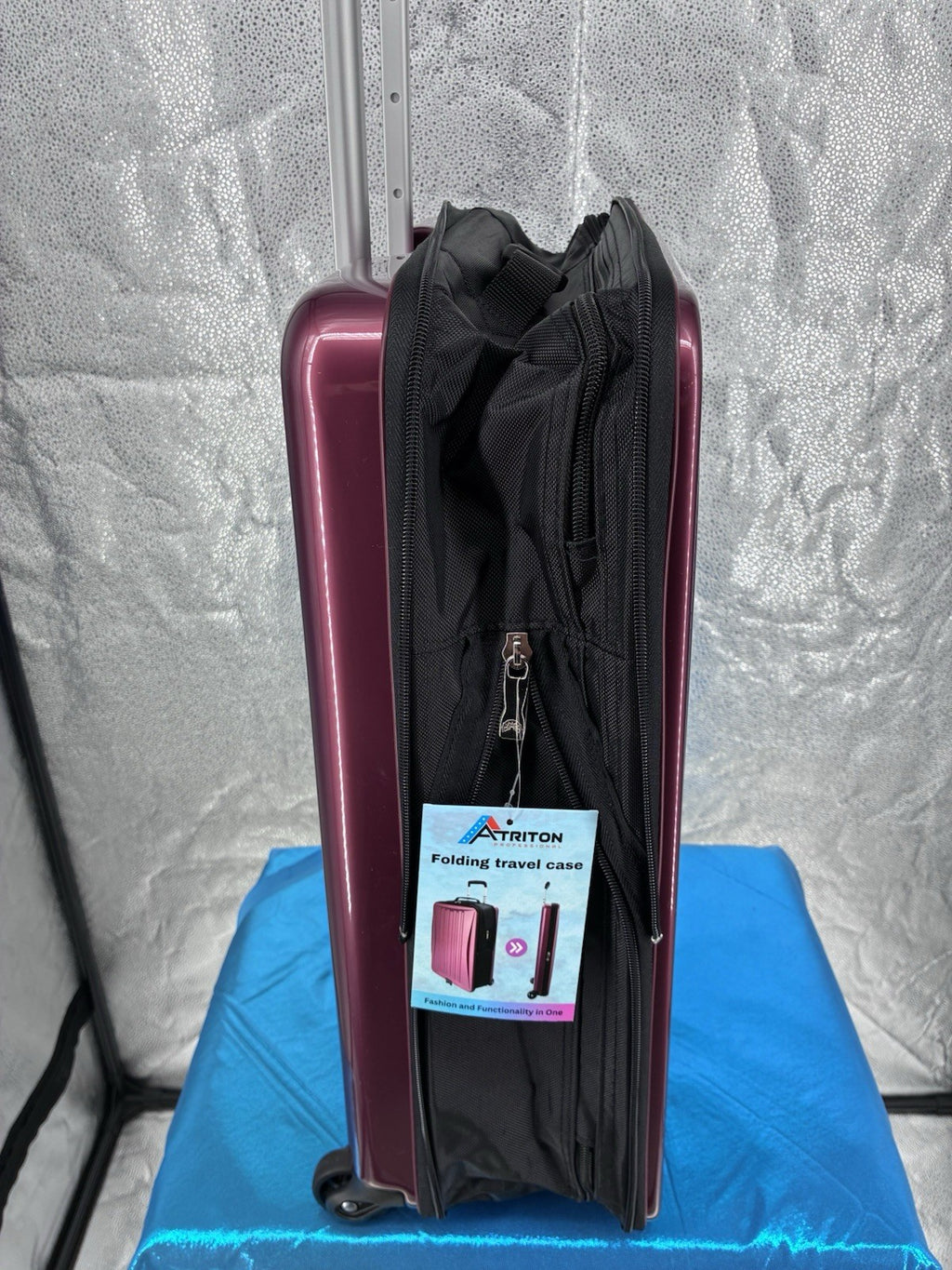 Lightweight 21" Hard Shell Carry-On Luggage, Expandable Suitcase with Wheels