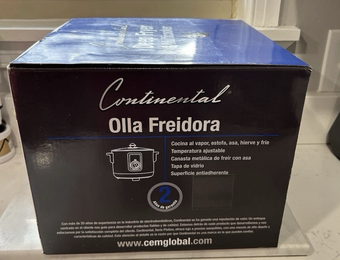 5 Lt. Electric Deep Fryer and Multi Cooker Stainless Steel Platinum Series