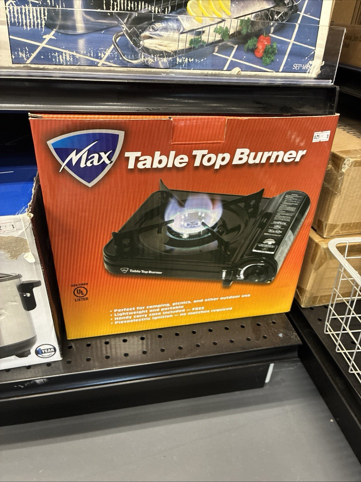 Max Table Top Butane Burner In Box Never Used Original Packaging Camping Stove