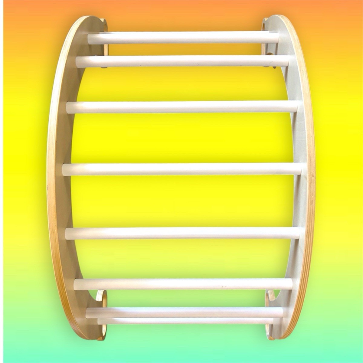 29" Montessori Climbing Rocker Wooden Balance Arch Kids Play