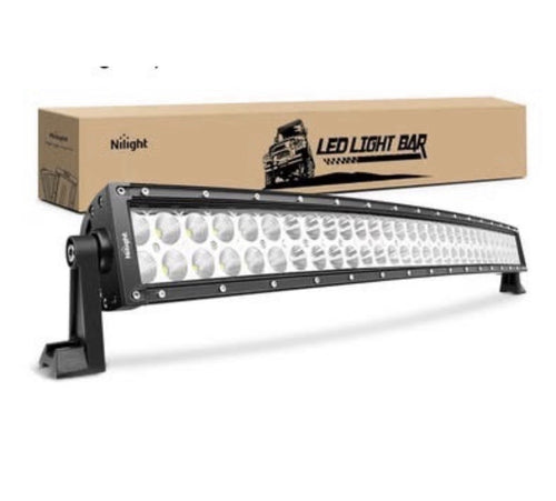32" LED LIGHT BAR Tri Row Spot Flood Combo Truck Offroad 4WD ATV SUV Light US