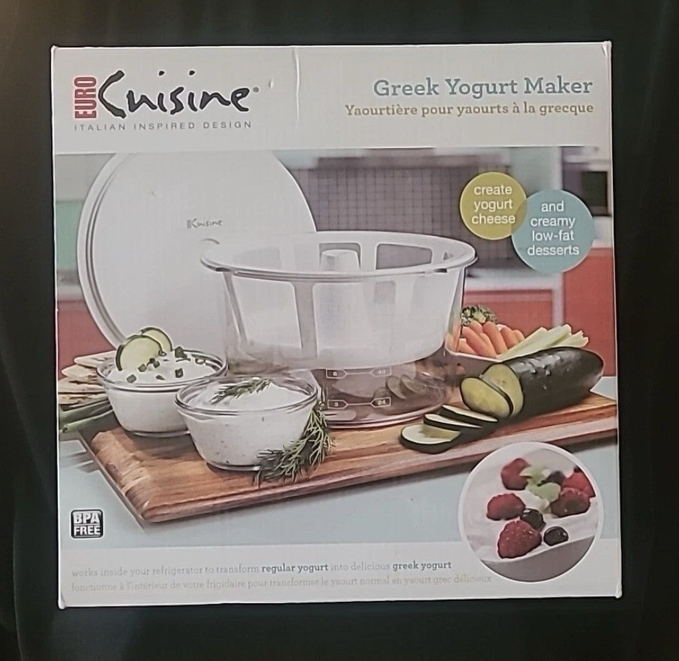 EURO CUISINE Greek Yougurt Maker ~ New In Box