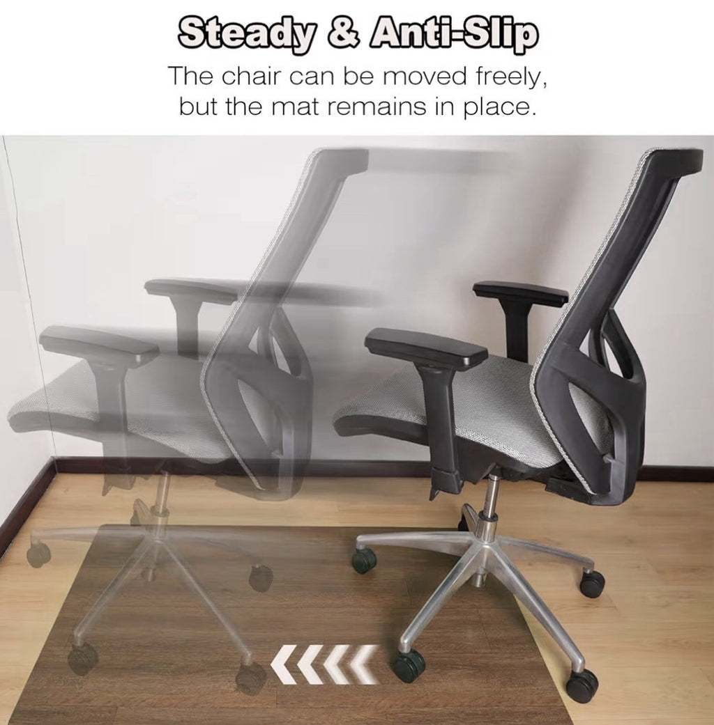 40"x50" Heavy Duty Office Chair Mat, Hardwood Floors, Non-Slip PVC