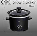 🍲 CWC 2-Quart Slow Cooker – Compact Black Crock Pot with Removable Stoneware | Treasure Depot Wichita