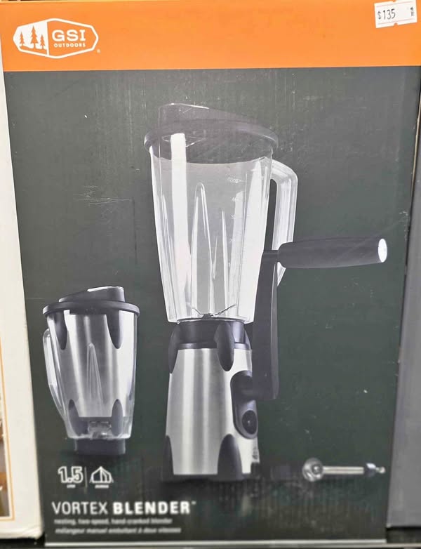 🏕 GSI Outdoors Vortex Manual Blender – Hand-Crank Camping & Off-Grid Blender | Treasure Depot Wichita