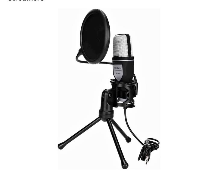 🎙 USB Microphone with 360° Rotation, RGB Lighting & Tripod Stand – Carbon Steel Gooseneck Mic | Treasure Depot Wichita