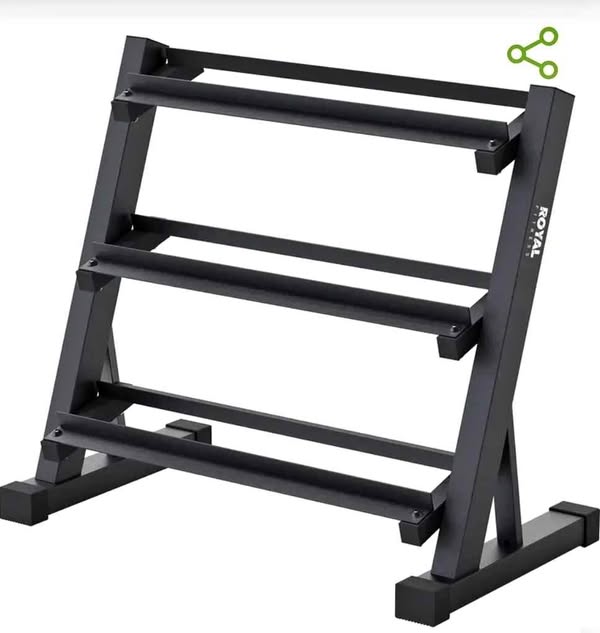 💪 Royal Fitness DBR-01 Dumbbell Rack | 9 Pair Weight Storage Stand | Home Gym Equipment Wichita KS 🏋️‍♂️