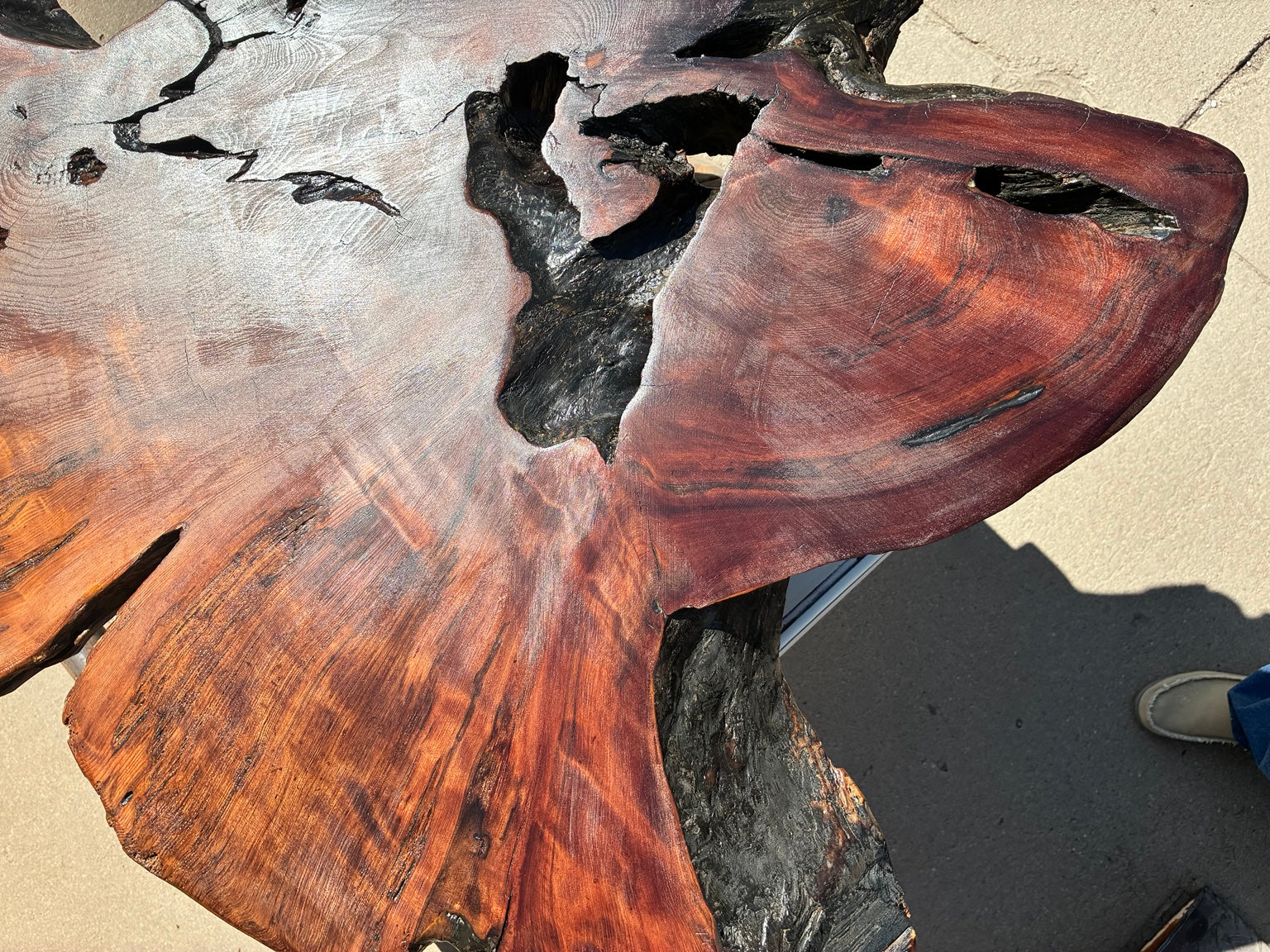 Live Edge Solid Wood Slab Table – Handcrafted Kansas One-of-One Statement Piece 🌳🔥